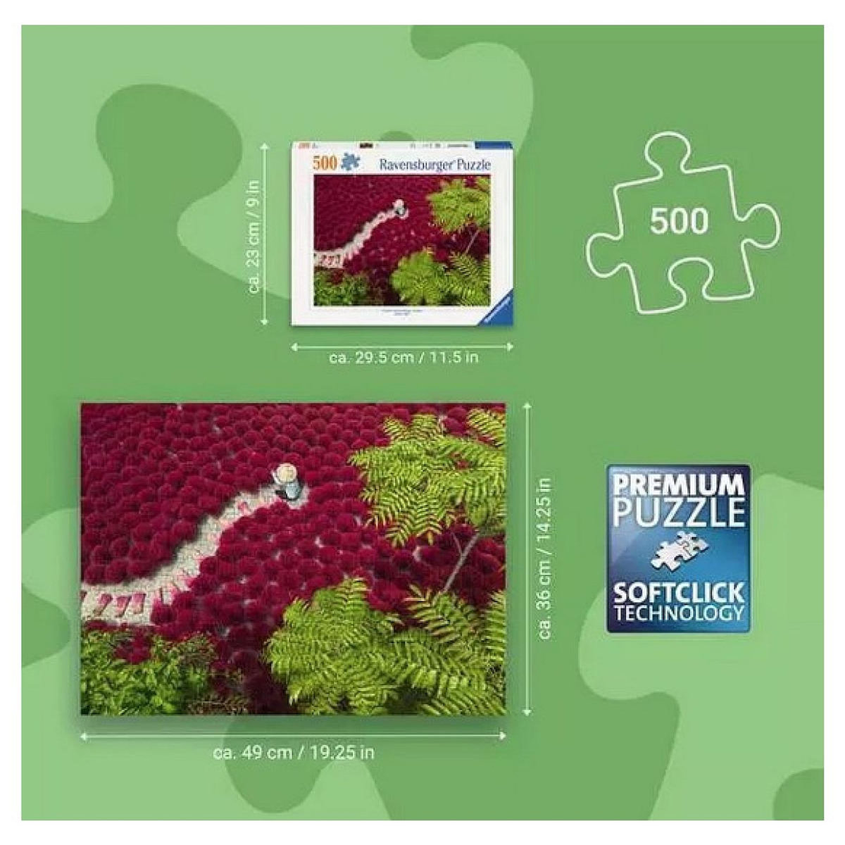 RAVENSBURGER Puzzle 500 pieces Un ocean rouge