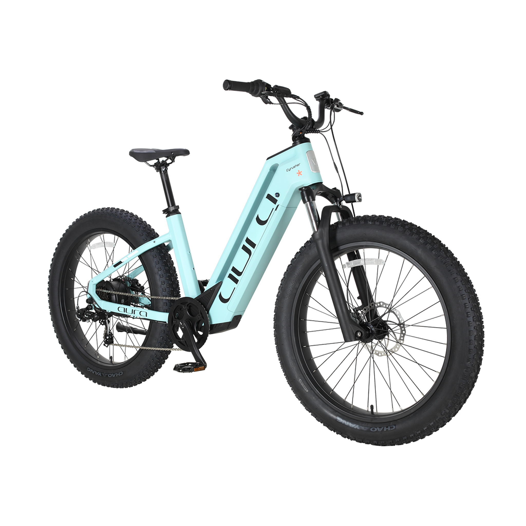 Voir la diapositive 2 : CYRUSHER Vélo électrique Cyrusher Aura à gros pneus 26 pouces