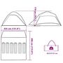 Voir la diapositive 6 : VIDAXL Tente familiale a dome 6 personnes bleu impermeable