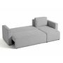 Voir la diapositive 4 : BEST MOBILIER Canopy - canapé d'angle réversible - 4 places - convertible avec coffre - en tissu texturé