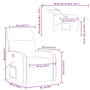 Voir la diapositive 6 : VIDAXL Fauteuil de massage inclinable Gris fonce Tissu