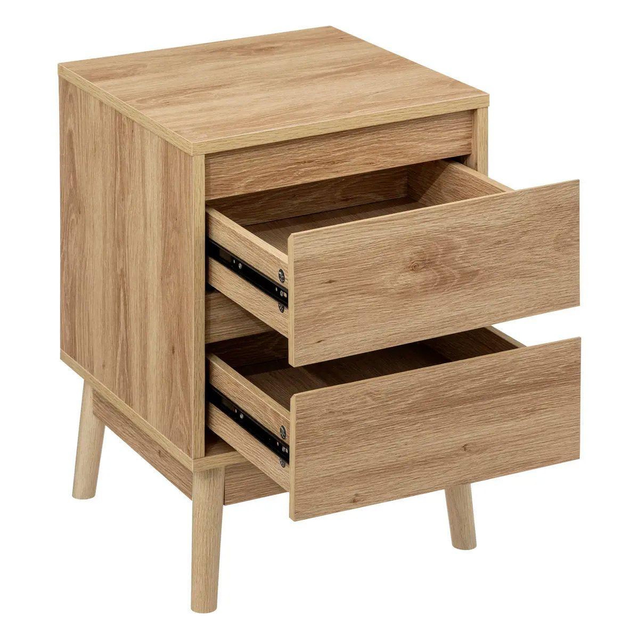 Voir la diapositive 2 : FIVE Table de chevet design  abana  56cm naturel
