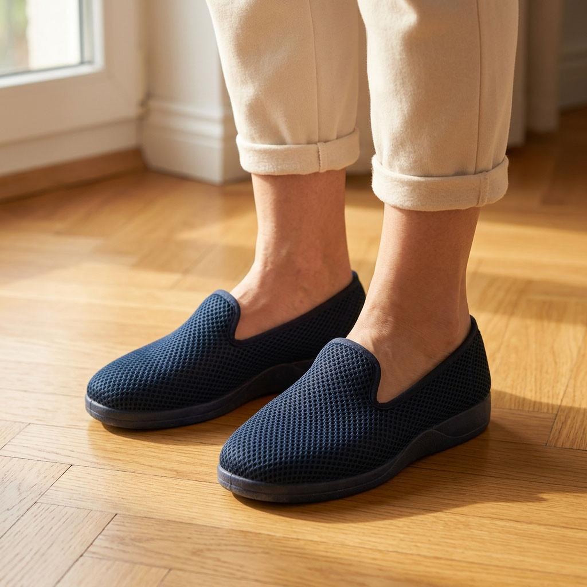 Voir la diapositive 2 : OZABI OZABI Pantoufle Charentaise Femme Mesh Respirant Fabriquée en Espagne