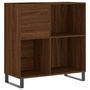 Voir la diapositive 2 : VIDAXL Armoire a disques chene marron 84,5x38x89 cm bois d'ingenierie