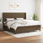 Voir la diapositive 2 : VIDAXL Sommier a lattes de lit avec matelas Marron fonce 200x200 cm