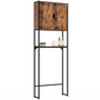 Voir la diapositive 1 : ID MARKET Meuble étagère dessus WC placard DAYTON design industriel avec étagère