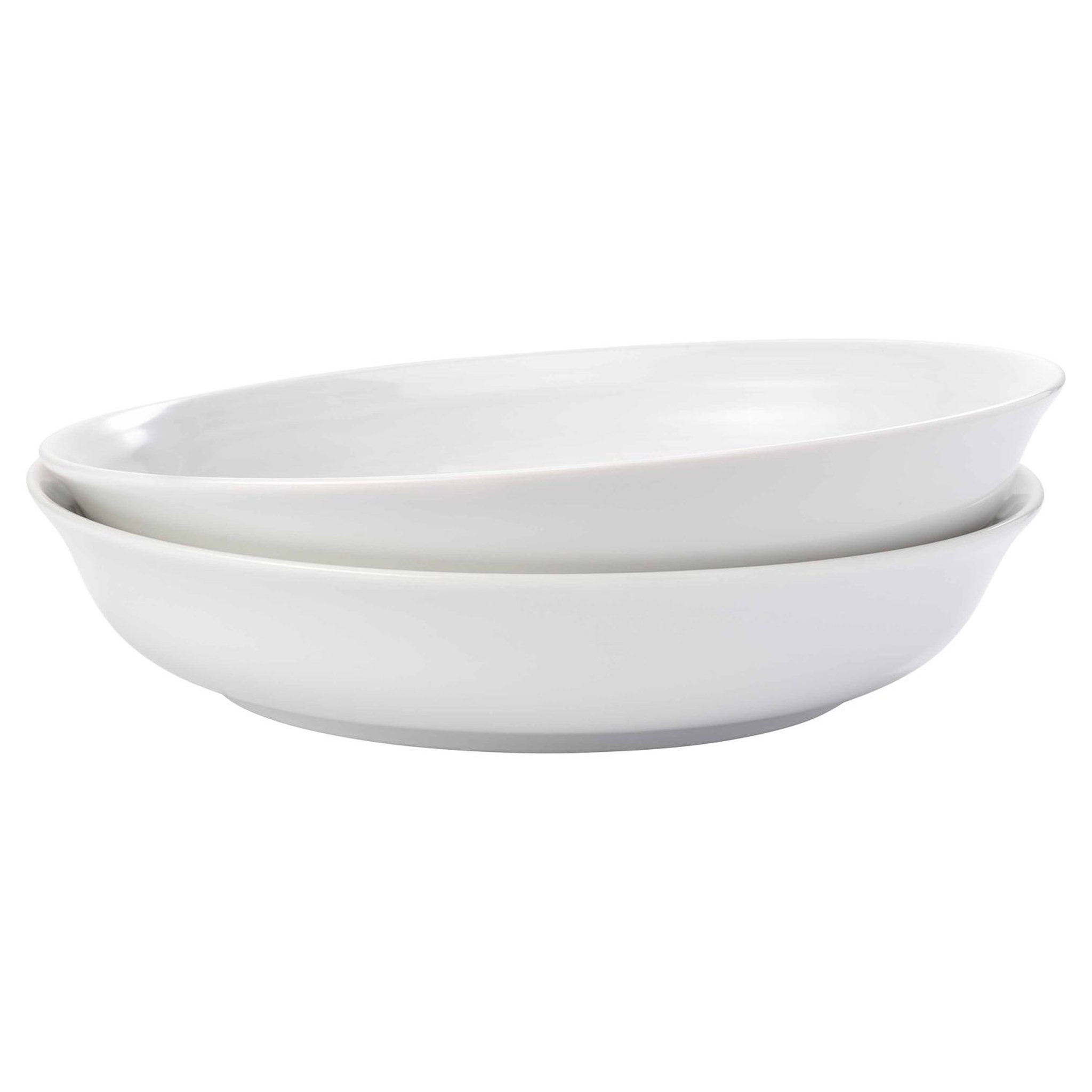 Voir la diapositive 2 : COMPTOIR DE FAMILLE Set de 2 assiettes creuses 22 cm blanc