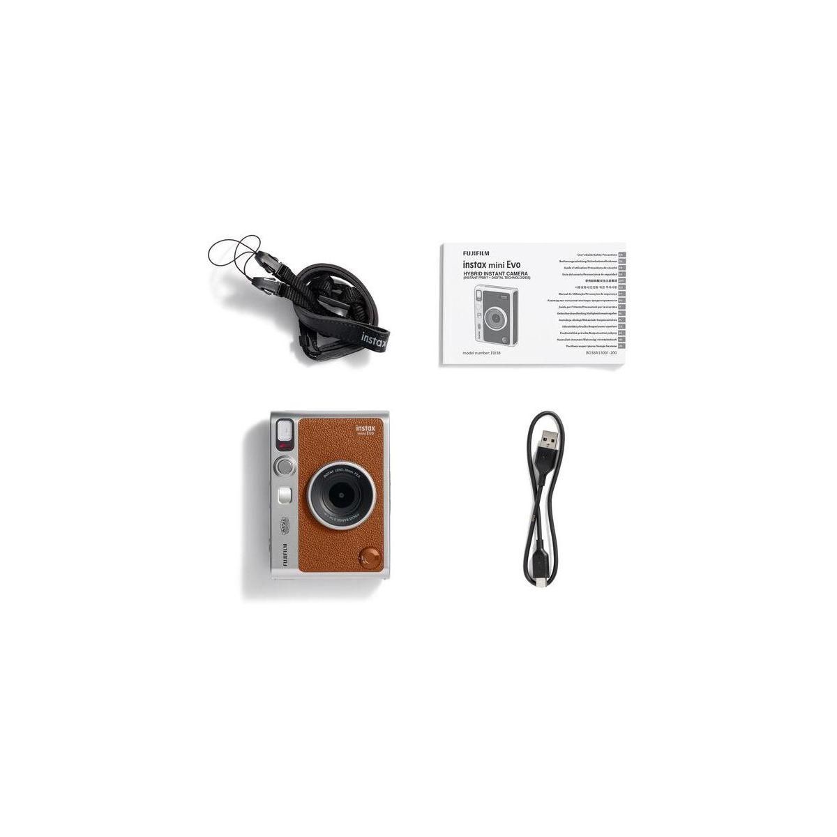 FUJIFILM Appareil photo Instantané Instax Mini EVO Brown