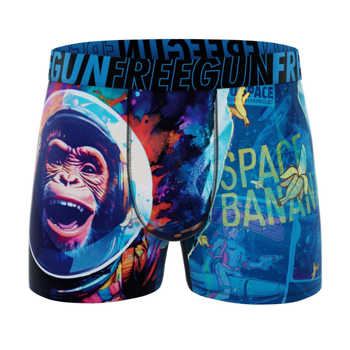 FREEGUN Lot de 3 boxers homme Pop Summer Art