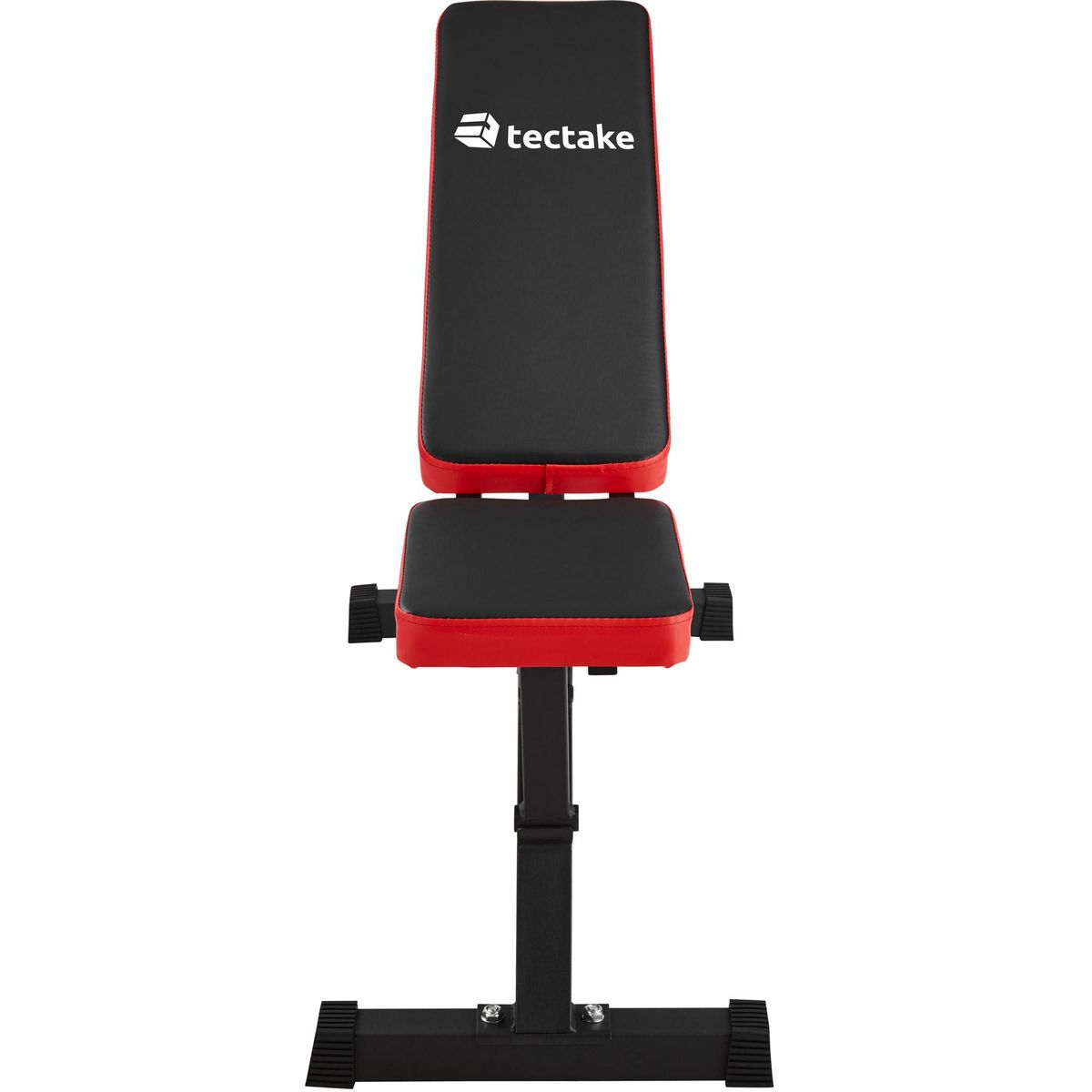 tectake Appareil d'entraînement banc de musculation pour abdominaux avec réglage rapide noir/rouge