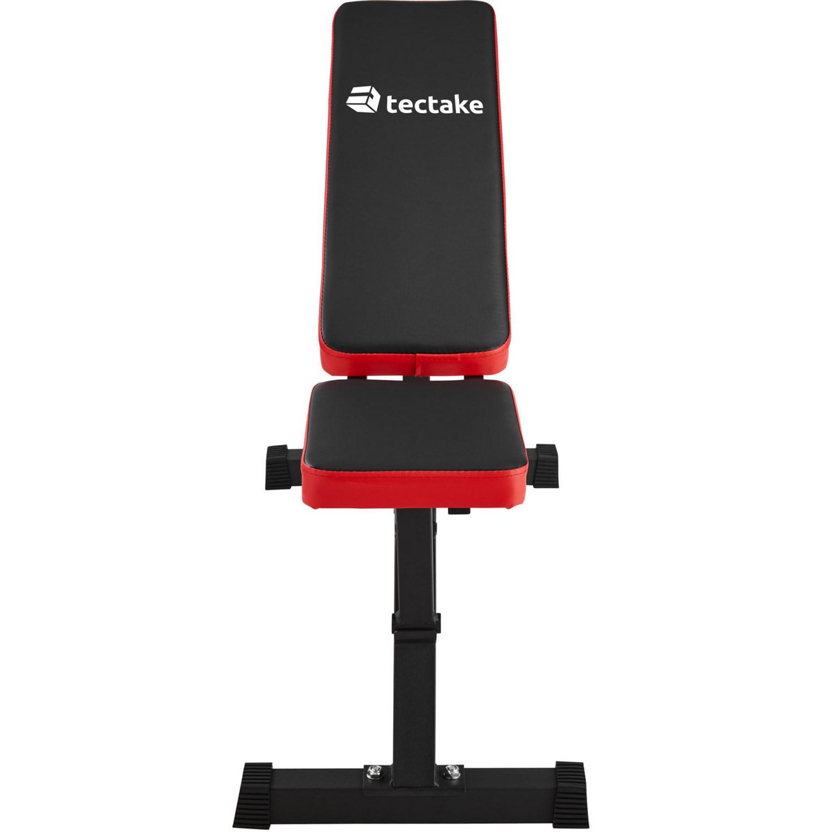 tectake Appareil d'entraînement banc de musculation pour abdominaux avec réglage rapide noir/rouge