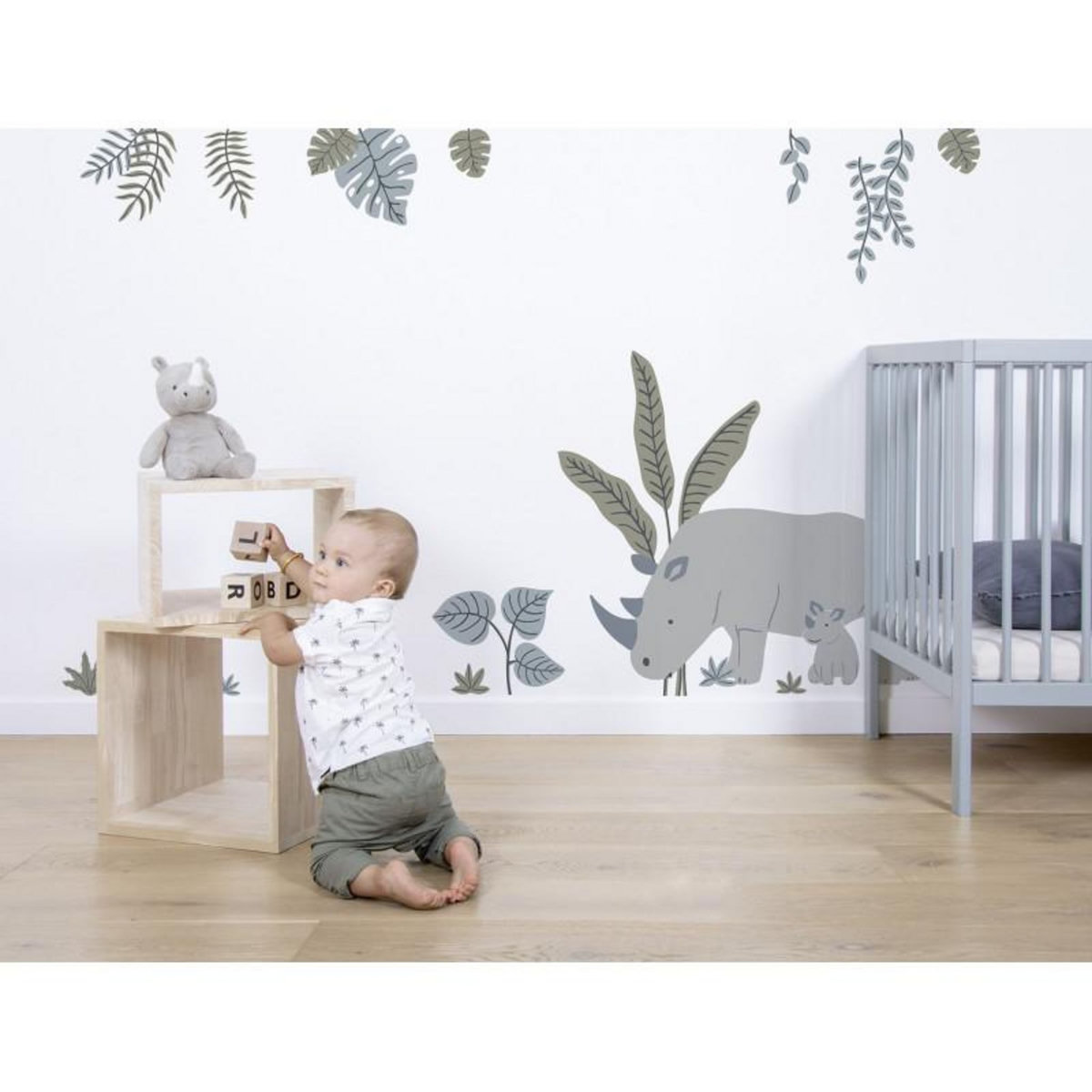 Lilipinso Sticker Lilipinso les Rhinos 64 x 40 cm