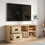 Voir la diapositive 3 : VIDAXL Meuble TV chene sonoma 102x35,5x47,5 cm bois d'ingenierie