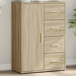 VIDAXL Buffet chene sonoma 60x31x84 cm bois d'ingenierie