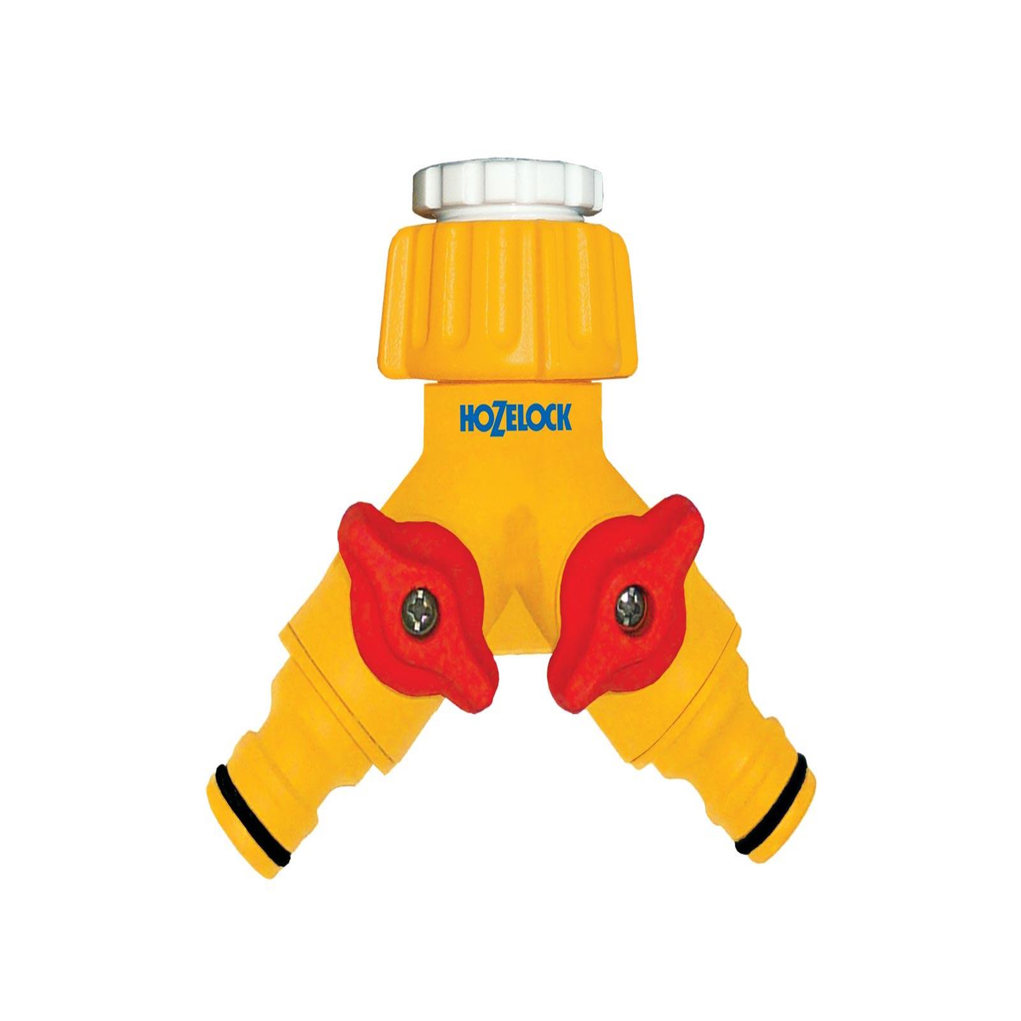 Hozelock Raccord pour robinet double en plastique 20/27 et 15/21