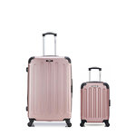 BLUESTAR BLUESTAR - LOT DE 2 - Valises grand format et cabine XXS MADRID. Coloris disponibles : Rose, Gris, Noir, Beige