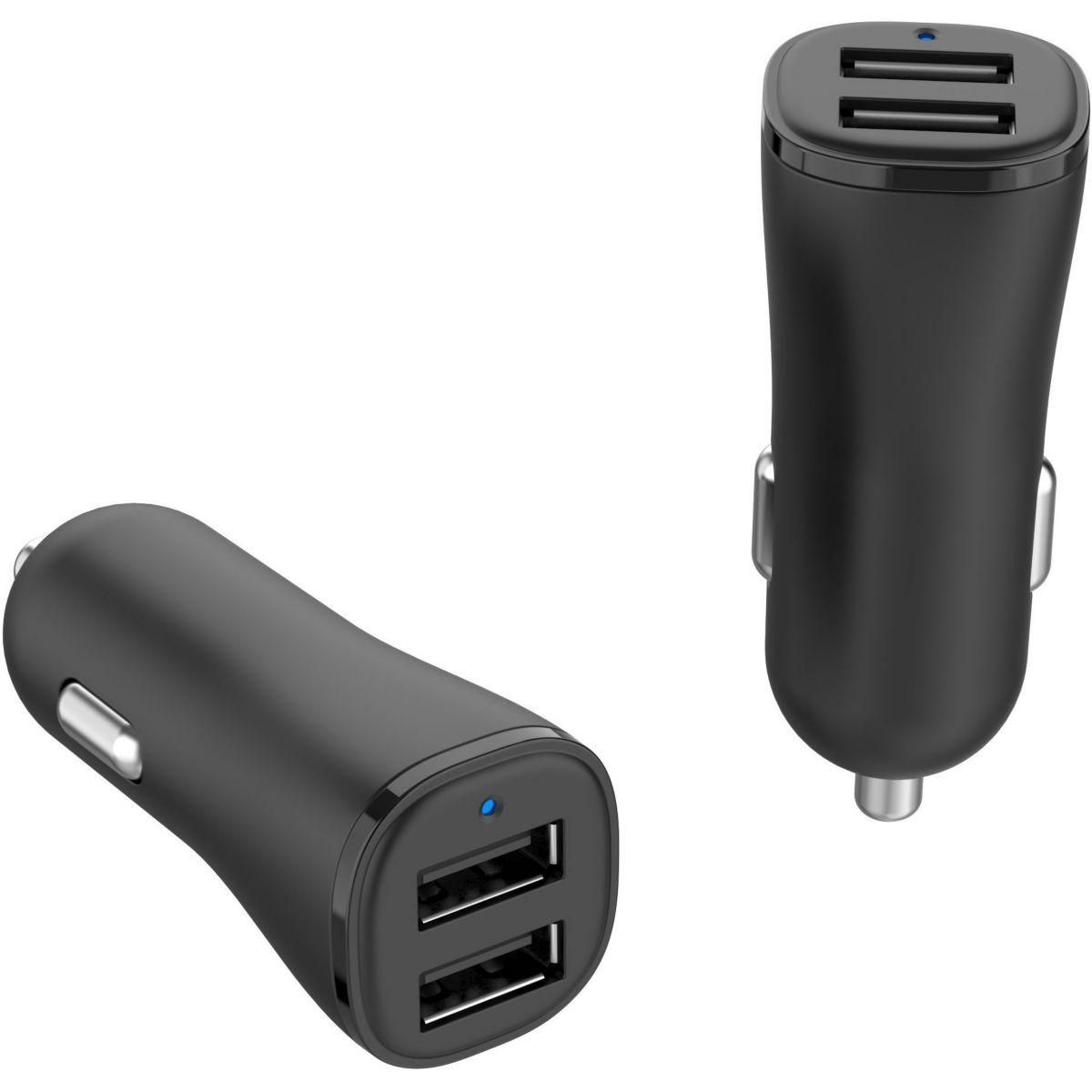 ESSENTIEL B Chargeur allume cigare 24W 2x USB-A noir