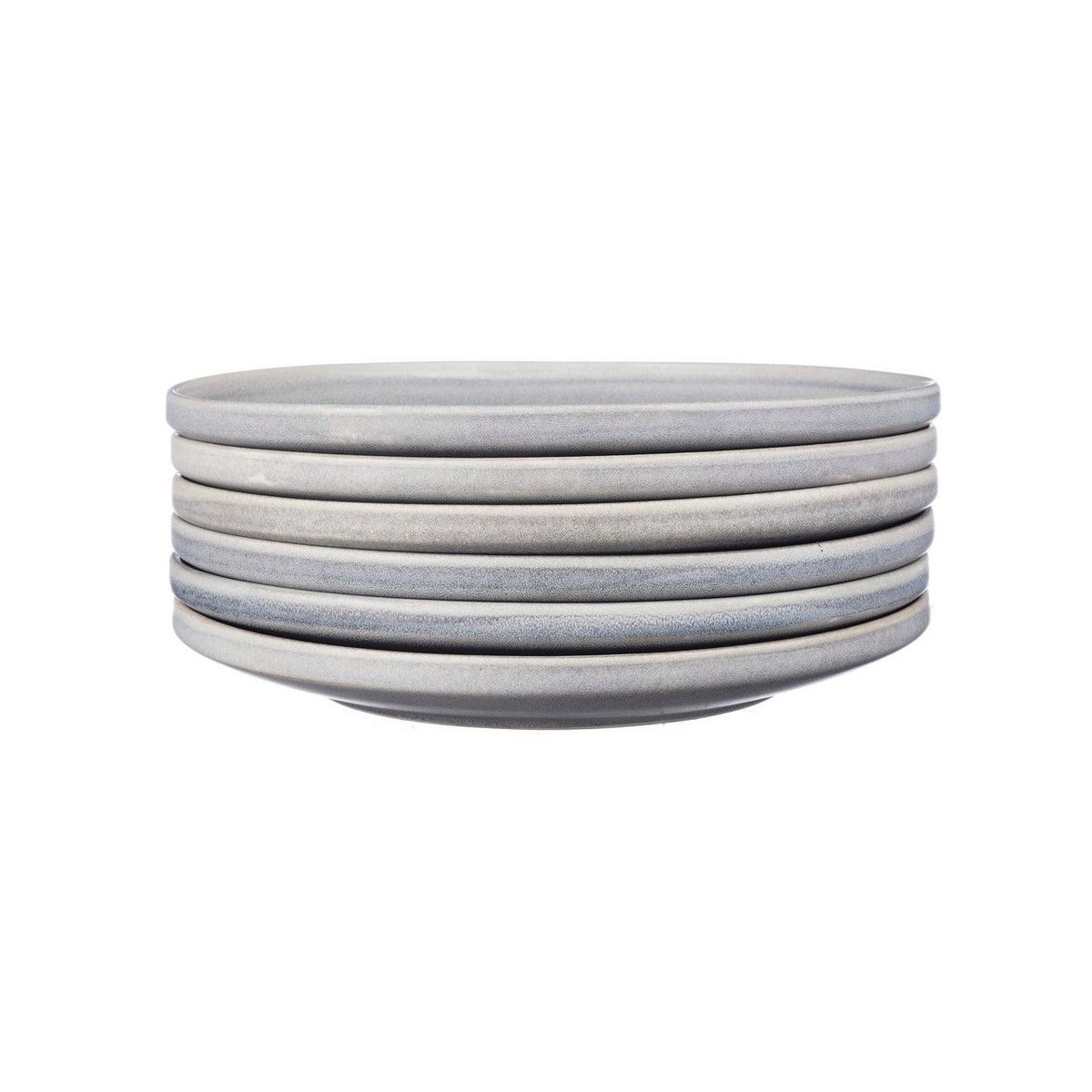 BJORN Assiette STONE Ø27,5cm - 6 pièces - Gris lune