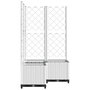 Voir la diapositive 4 : VIDAXL Jardiniere avec treillis Blanc 80x80x136 cm PP