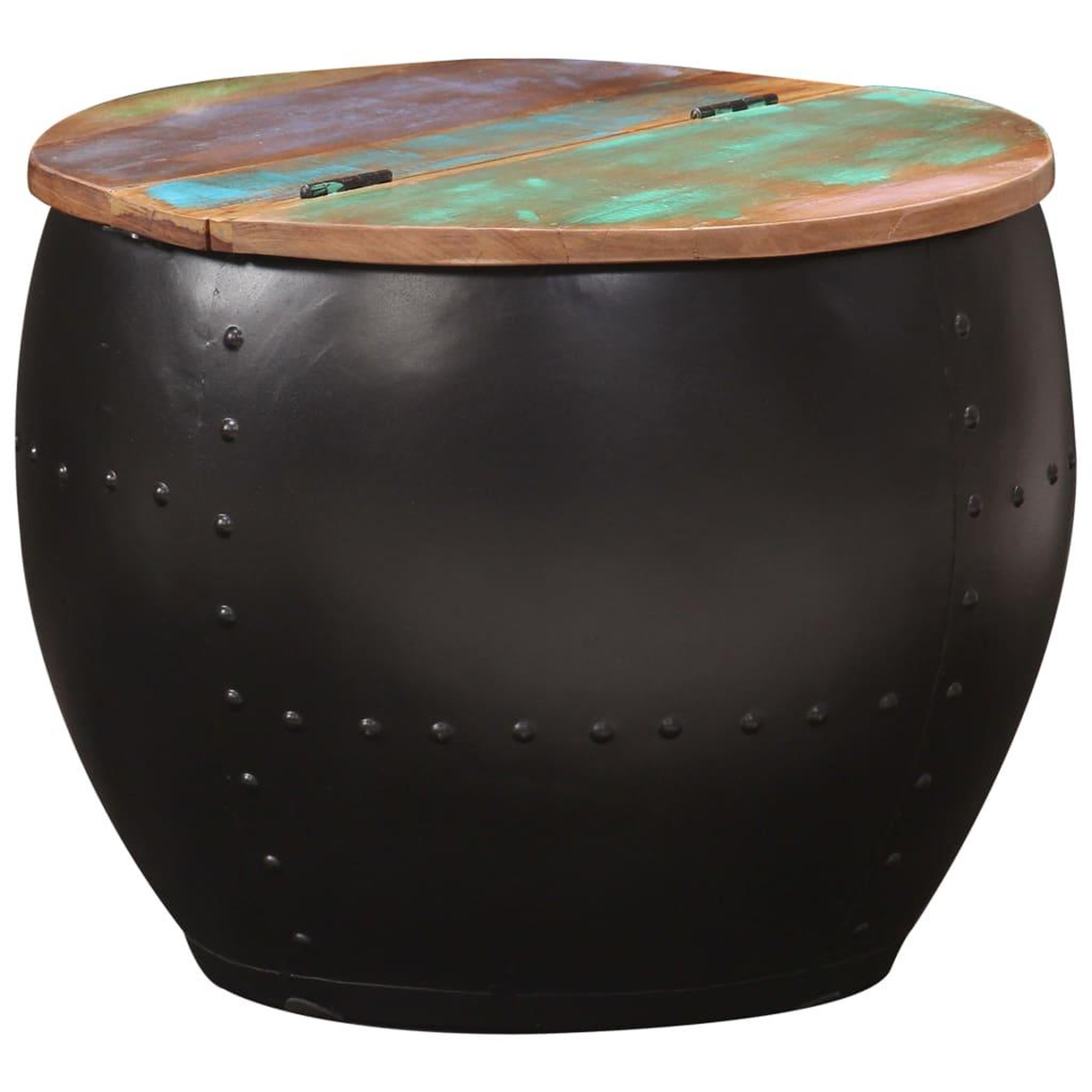 Voir la diapositive 1 : VIDAXL Table basse 53x43 cm Bois de recuperation massif