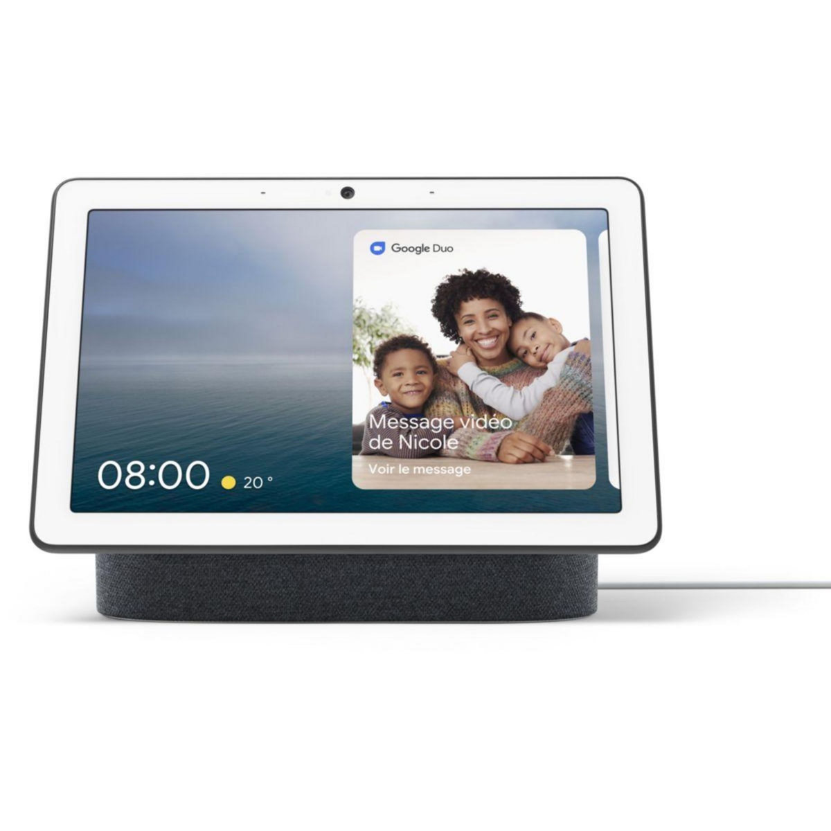 GOOGLE Assistant vocal Nest Hub Max Charbon