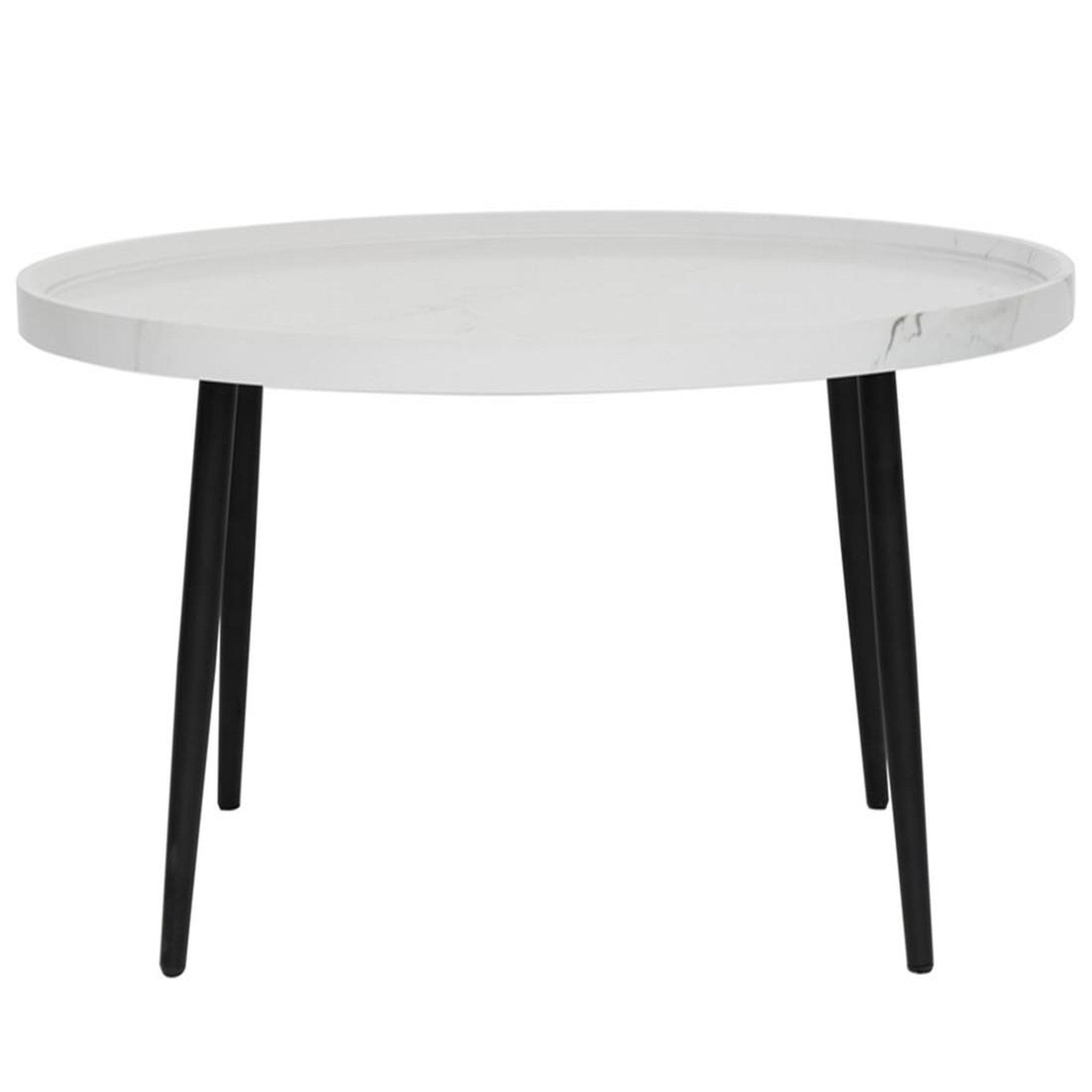 Voir la diapositive 2 : LISA DESIGN Helsinki - table basse - effet marbre - 80 cm