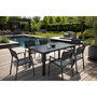 Voir la diapositive 2 : CONCEPT USINE Console extensible et 6 chaises en aluminium OLHAO