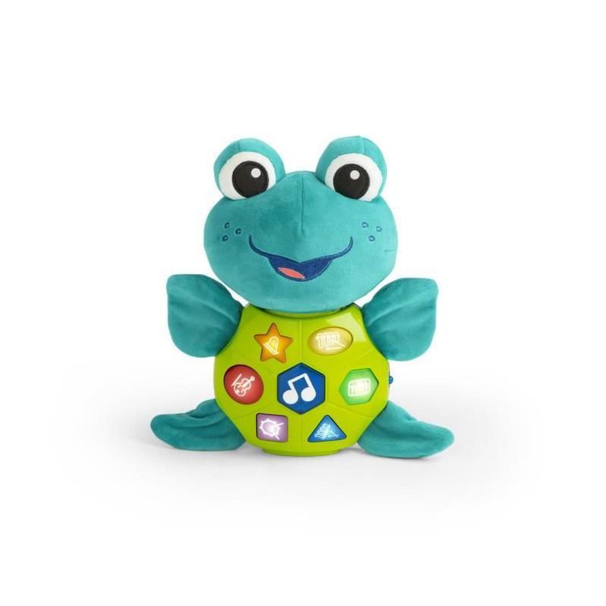 BABY EINSTEIN BABY EINSTEIN Jouet musical Ocean Explorers, peluche toute douce, 50 mélodies en 3 langues, lumieres, 3 modes de jeu, Neptune