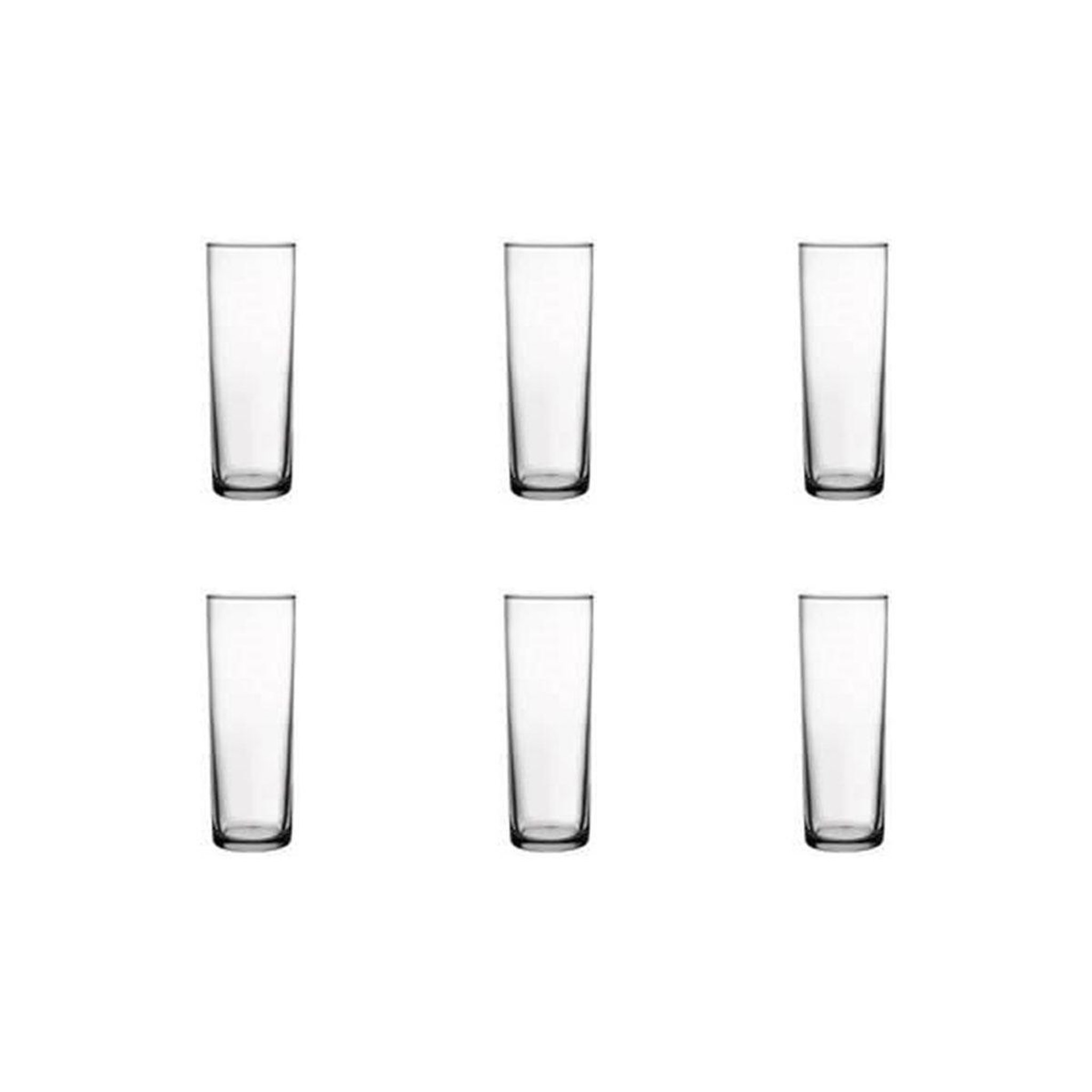 SECRET DE GOURMET Lot de 6 verres hauts  jacqu'eau  32cl transparent