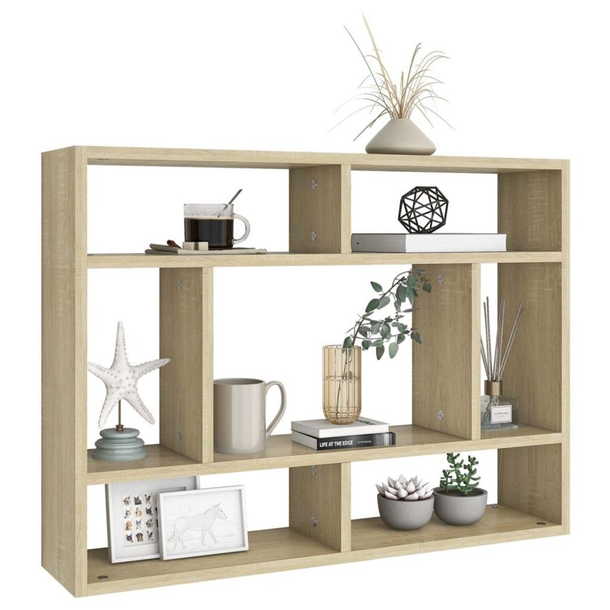 VIDAXL Etagere murale Chene sonoma 75x16x55 cm Bois d'ingenierie