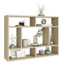 Voir la diapositive 3 : VIDAXL Etagere murale Chene sonoma 75x16x55 cm Bois d'ingenierie