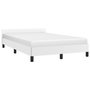 Voir la diapositive 3 : VIDAXL Cadre de lit avec tete de lit sans matelas blanc 120x200 cm
