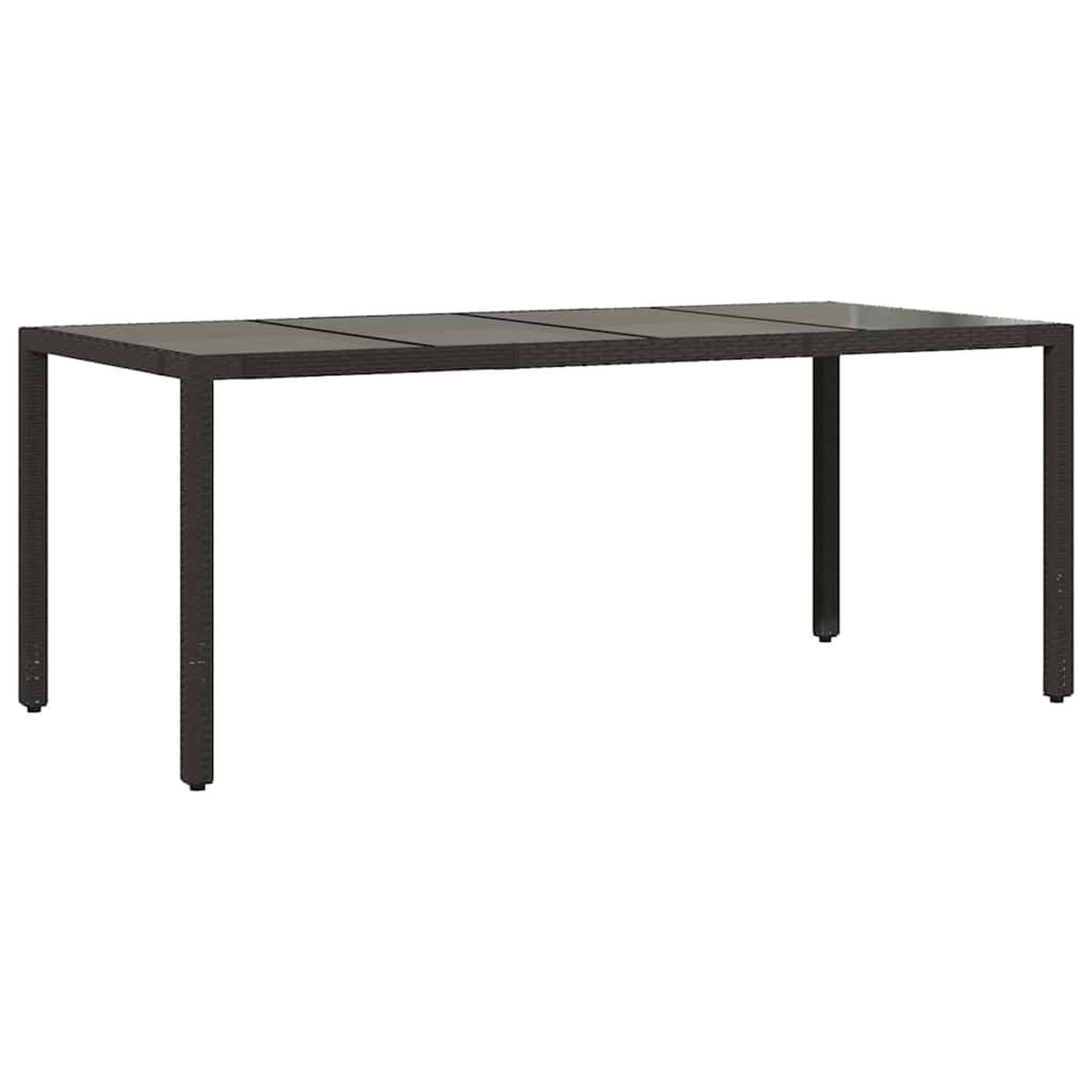 Voir la diapositive 4 : VIDAXL Ensemble de bistro de jardin 7 pcs coussins noir poly rotin