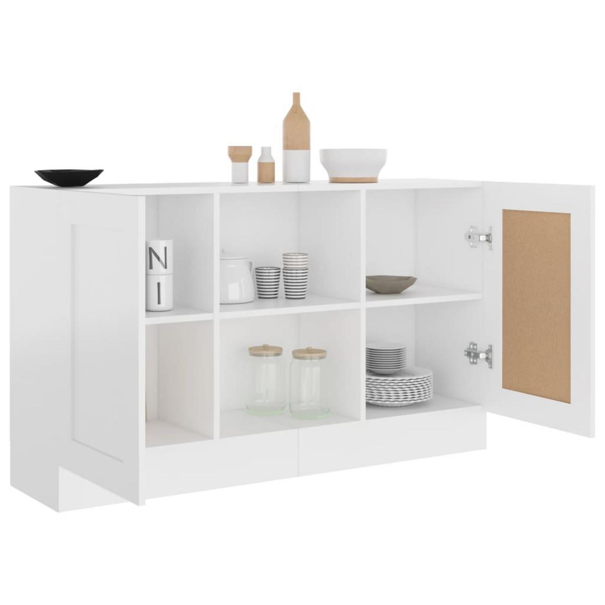VIDAXL Buffet Blanc 120x30,5x70 cm Bois d'ingenierie