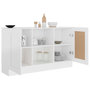 Voir la diapositive 4 : VIDAXL Buffet Blanc 120x30,5x70 cm Bois d'ingenierie