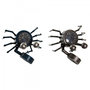 Voir la diapositive 1 : AAAAA Horloge de table DKD Home Decor Animal 23 x 22 x 14 cm Argenté Bleu Fer Vintage (2 Unités)