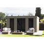 Voir la diapositive 1 : DECOR ET JARDIN Abri de jardin bois - Toit plat - 21.34m² - DECOR HOME