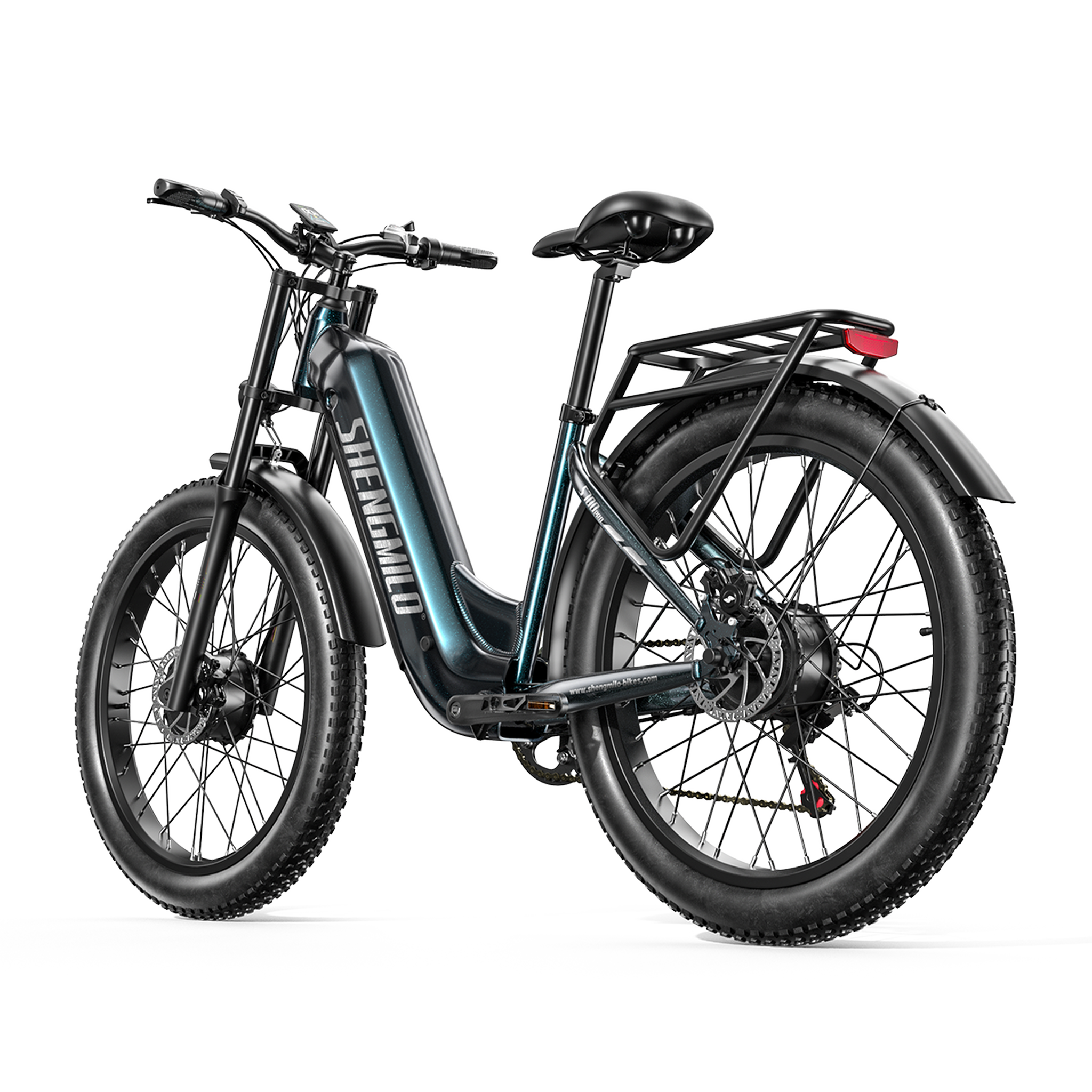 Voir la diapositive 6 : SHENGMILO Vélo électrique tout-terrain shengmilo s700 pro, batterie amovible 48 v 25 ah, vert