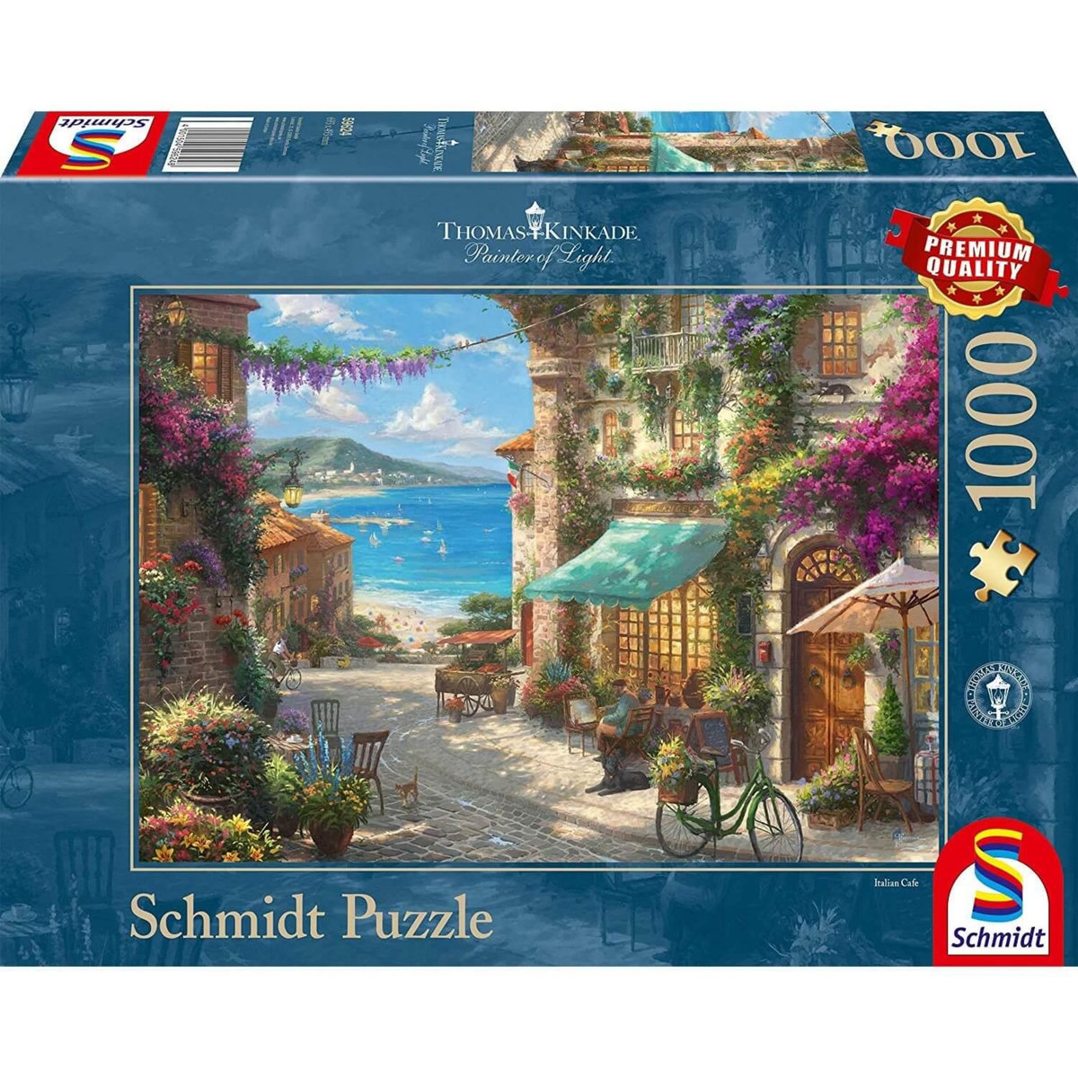 Schmidt Puzzle 1000 pièces : Café sur la Riviera italienne