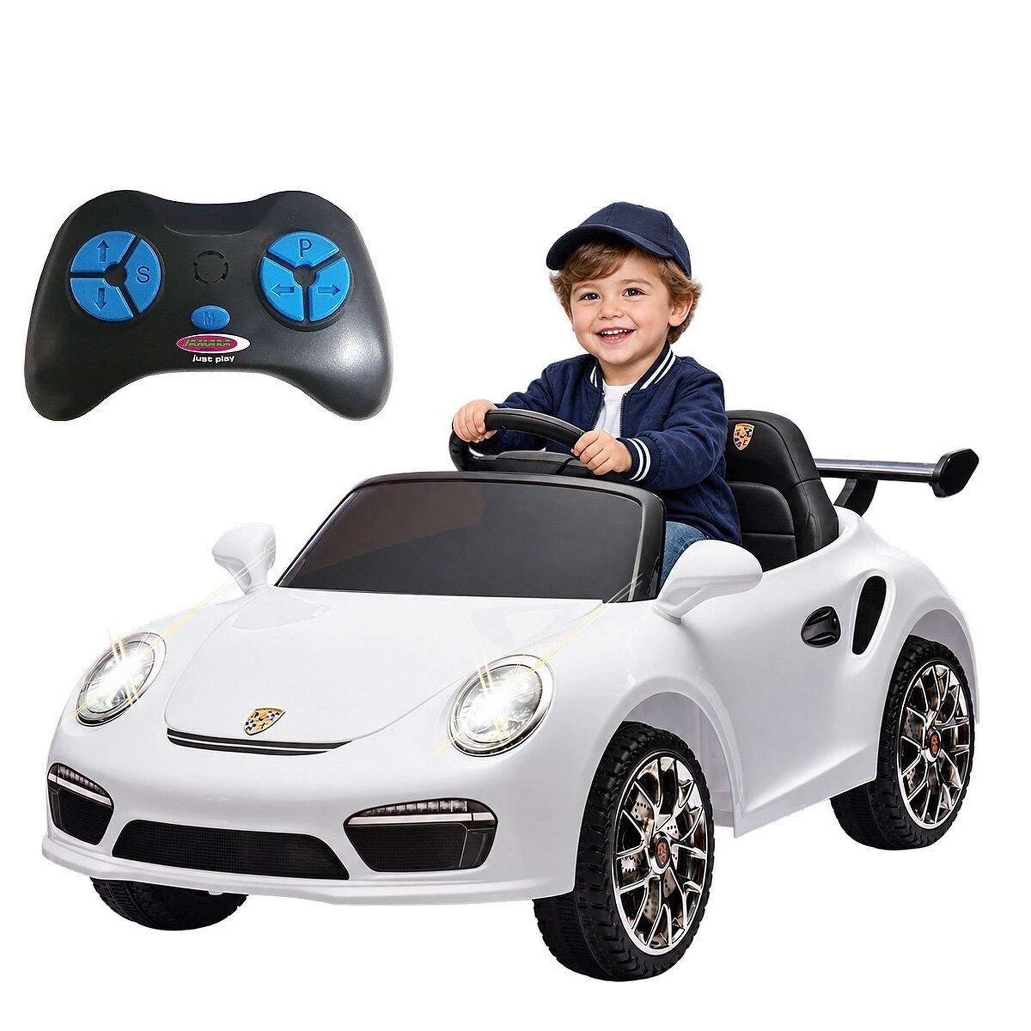 Voir la diapositive 3 : Jamara Ride-on ruf ctr3 club sport blanc 2,4ghz li-power 12.6