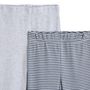 Voir la diapositive 3 : IN EXTENSO Lot de 2 pantalons de naissance à pieds bébé garçon