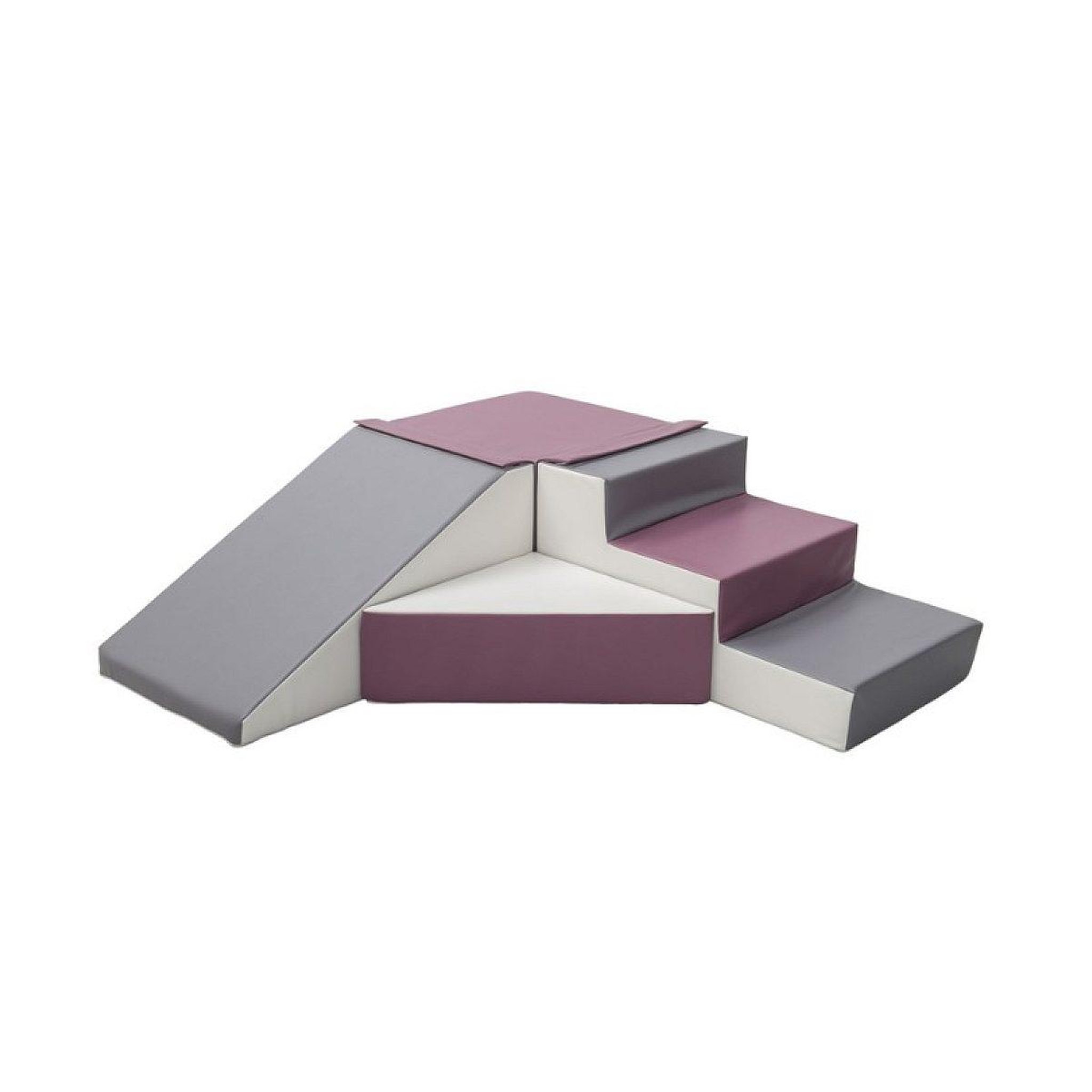 VELINDA Set de 4 blocs blanc gris violet