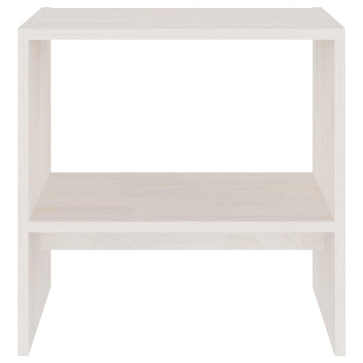 VIDAXL Tables de chevet 2 pcs Blanc 40x30,5x40 cm Bois de pin massif