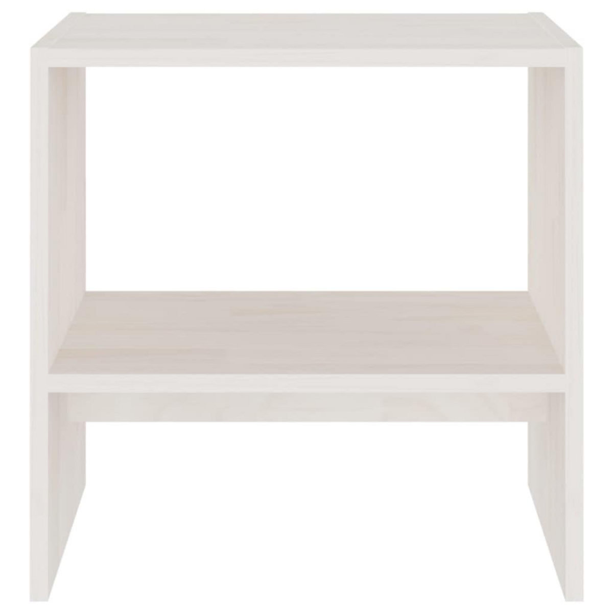 VIDAXL Tables de chevet 2 pcs Blanc 40x30,5x40 cm Bois de pin massif