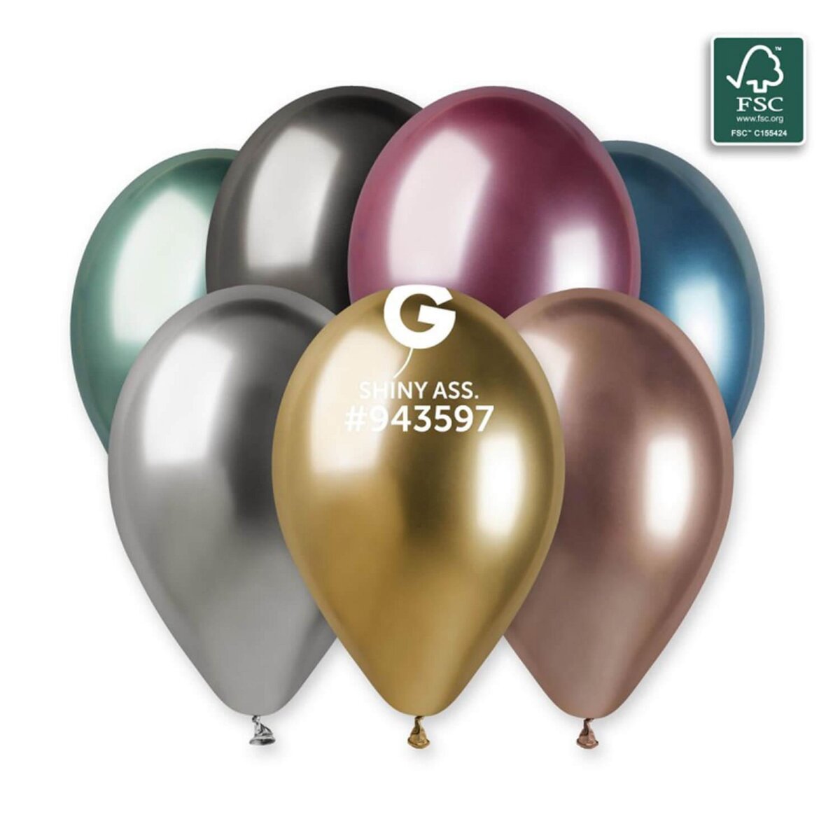 5 Ballons 40 Ans - 33 Cm - Or Et Argent - Jeux et jouets