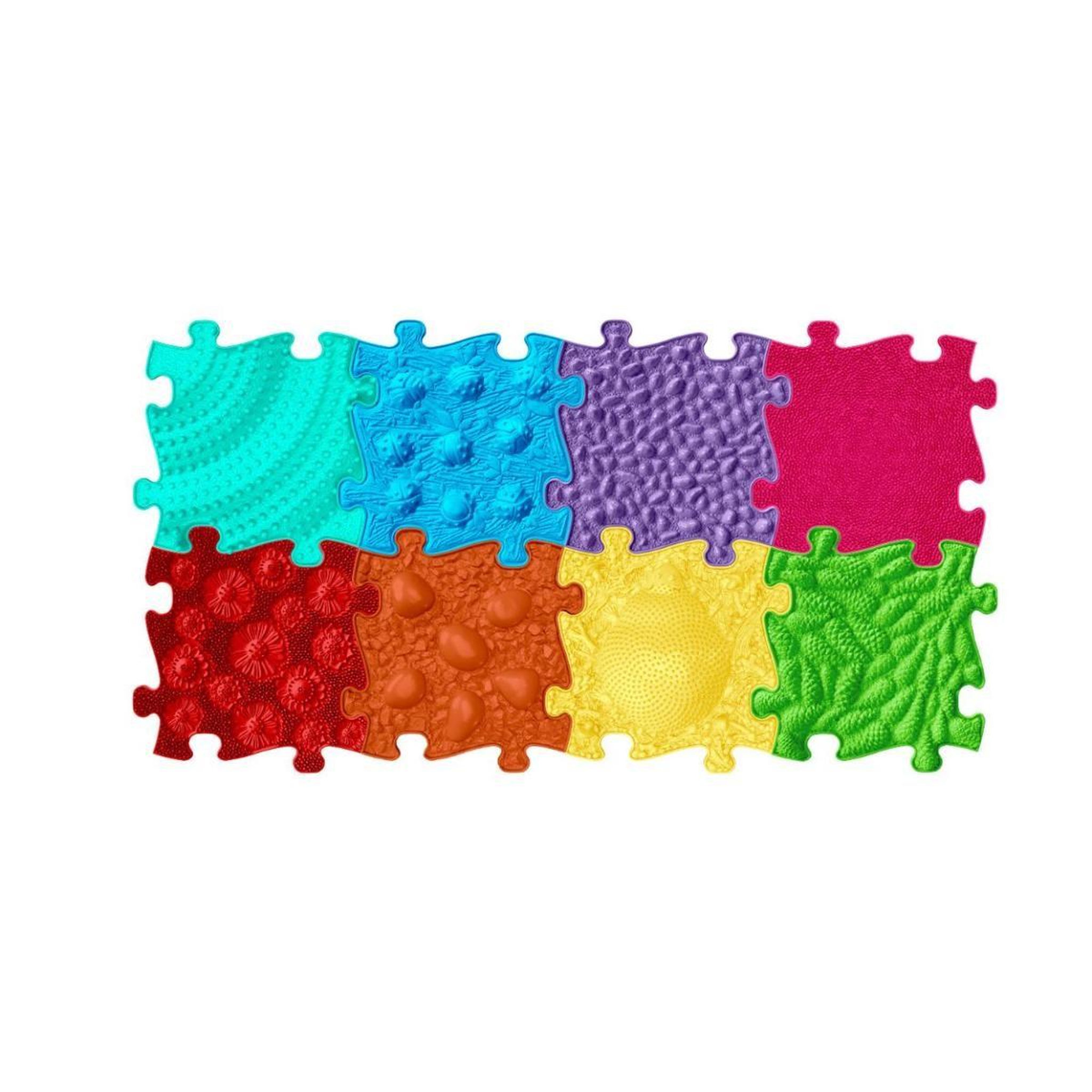 Voir la diapositive 3 : MUFFIK Tapis sensoriel  ensemble rainbow - 8 pièces