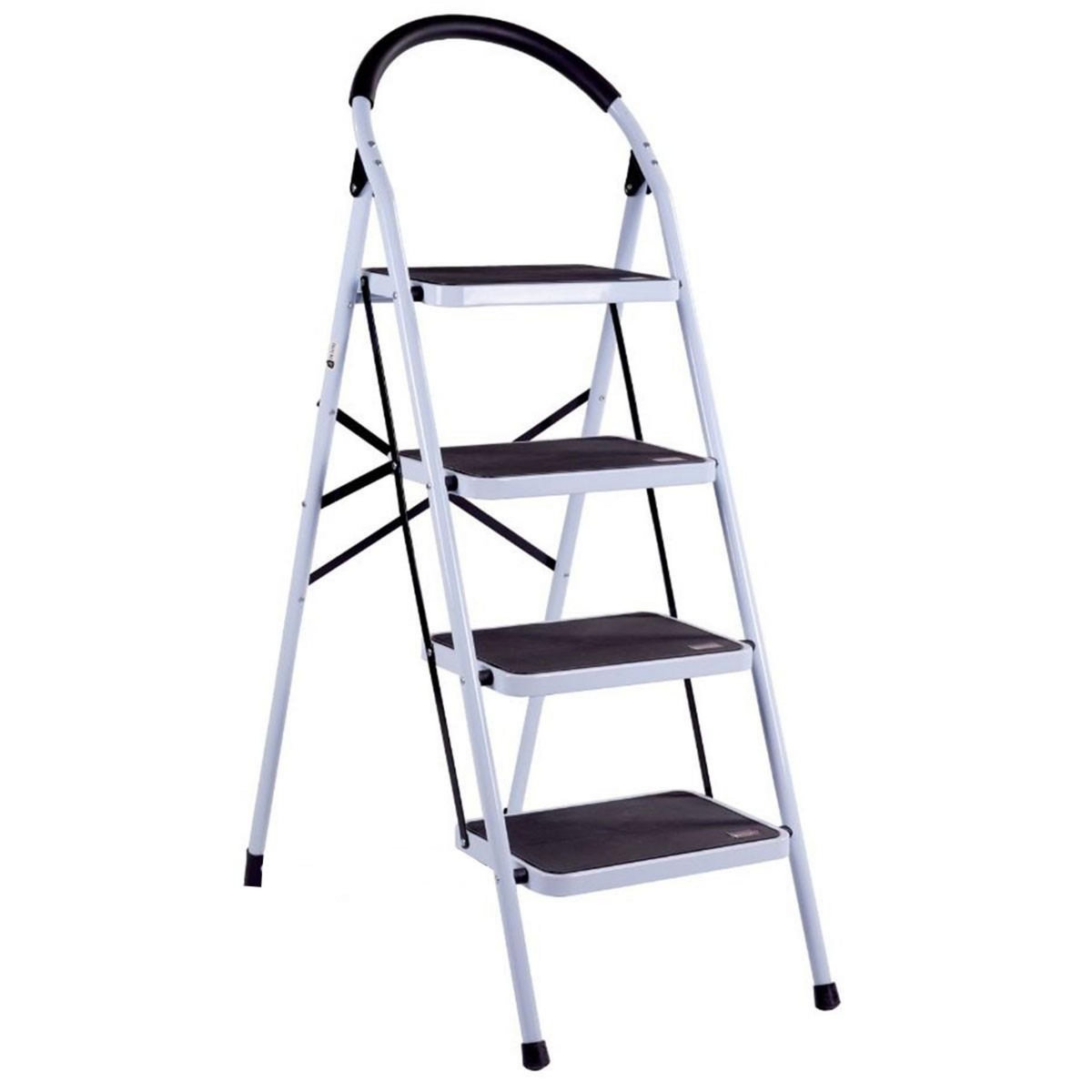BRIXO Escabeau Marche-pied pliant 4 niveaux Portée Max 150 kg BRIXO