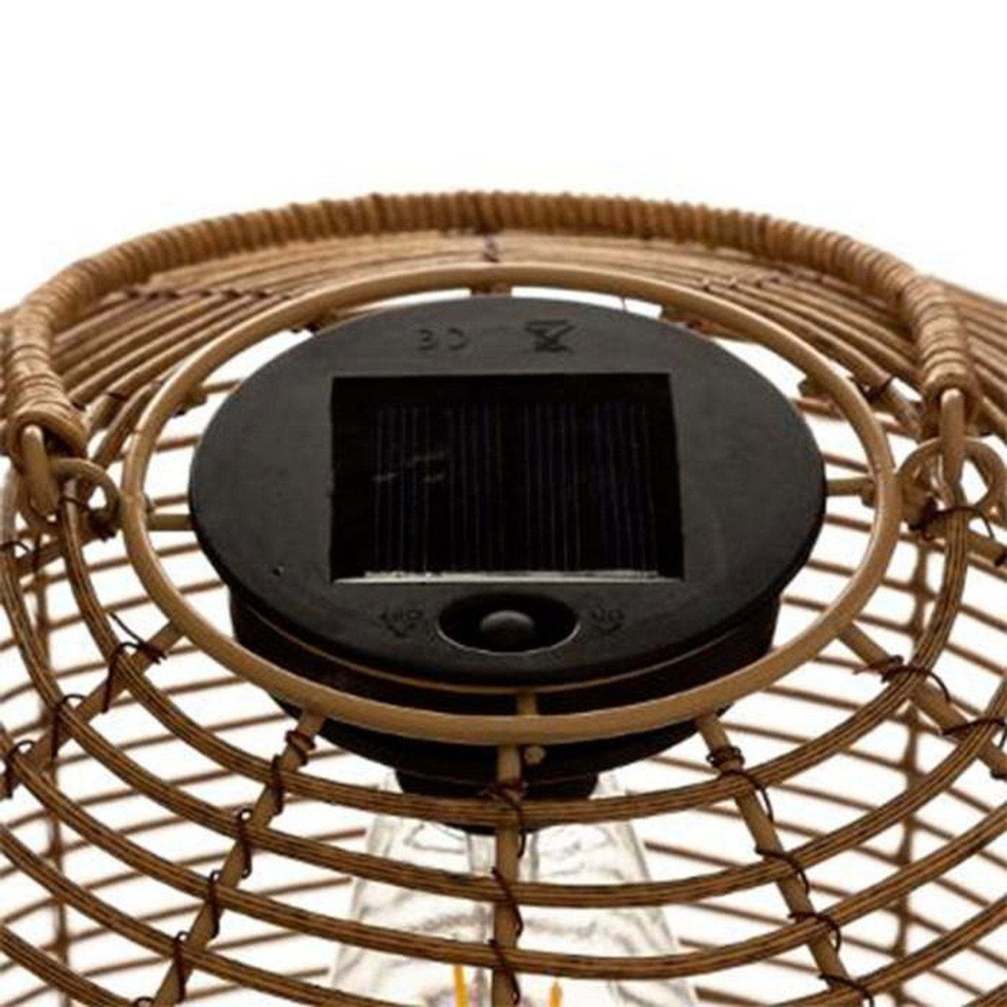 Voir la diapositive 4 : ATMOSPHERA Lampe à poser solaire  ultimo  30cm naturel