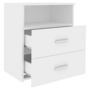 Voir la diapositive 5 : VIDAXL Table de chevet Blanc 50x32x60 cm
