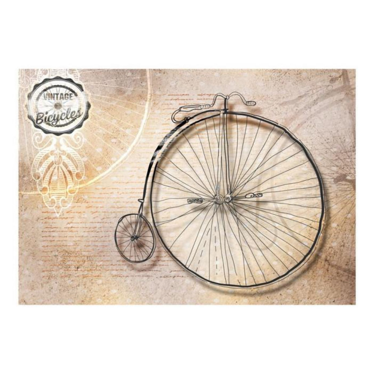 Paris Prix Papier Peint  Vintage Bicycles Sepia